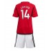 Tanie Strój piłkarski Manchester United Christian Eriksen #14 Koszulka Podstawowej dla dziecięce 2023-24 Krótkie Rękawy (+ szorty)